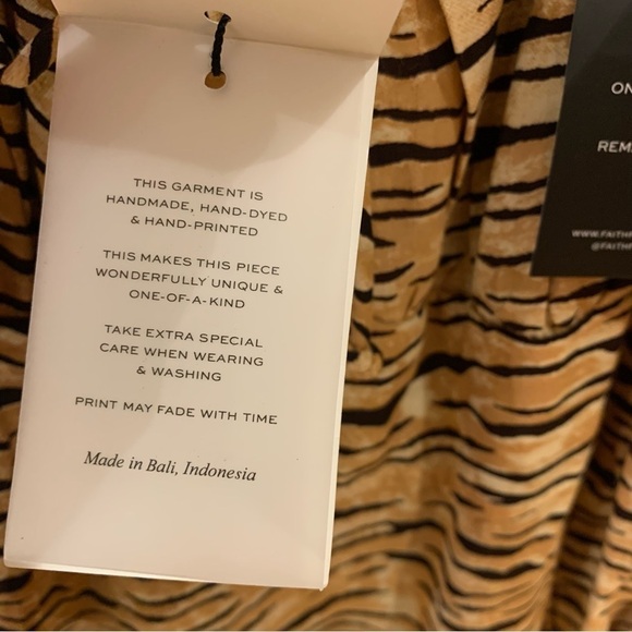 Faithfull the Brand Ira Mini Dress Wyldie Animal Print - Picture 8 of 10